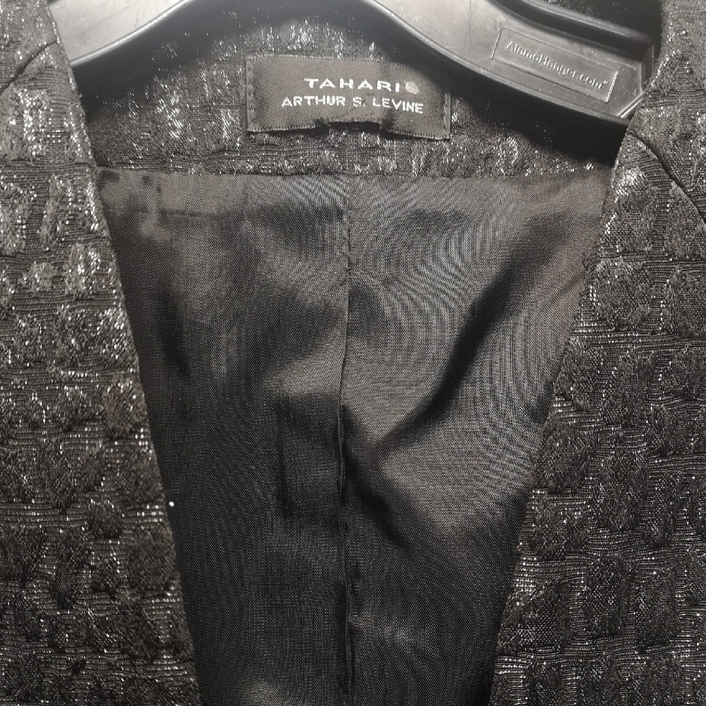 NWOT Tahari Elegant Black Jacket and Dress Set - Picture 7 of 15
